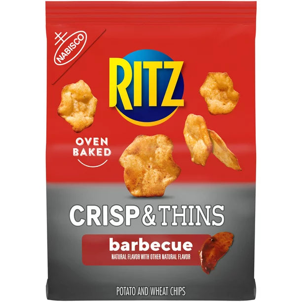 RITZ Crisp and Thins Barbecue Chips 7.1 oz