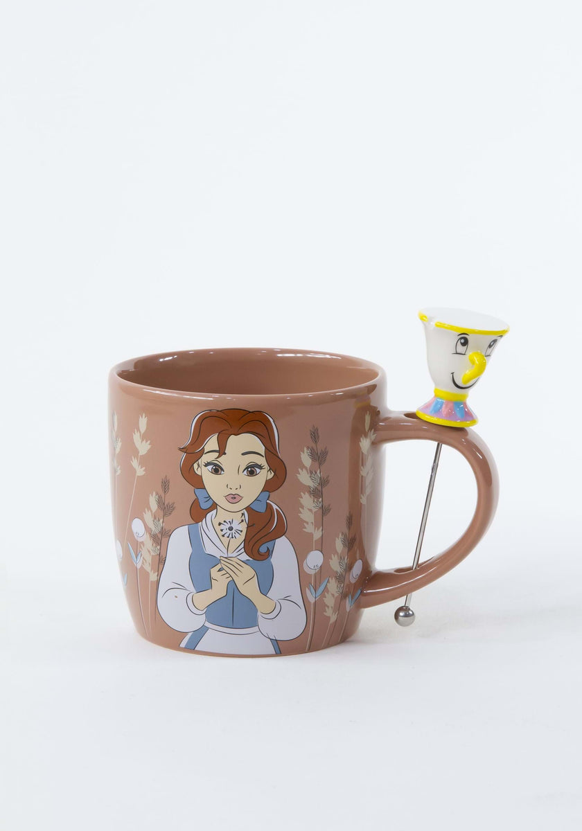 Taza Disney Princesa Bella Con Cuchara