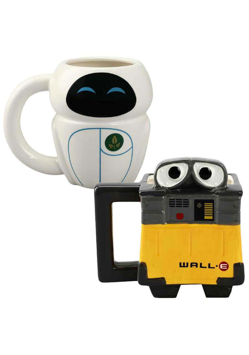  Disney Parks Exclusive Wall-e and Eve - Juego de tazas de 12  onzas : Hogar y Cocina