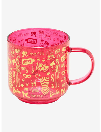 Barbie Taza Iconos Rosa