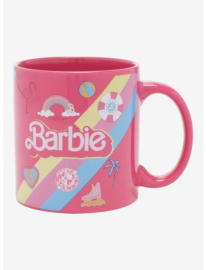 Barbie Taza Iconos Colores