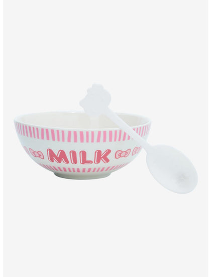 Hello Kitty Bowl Milk Con Cuchara