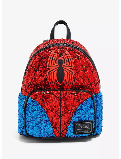 Hombre Araña Mochila Lentejuelas