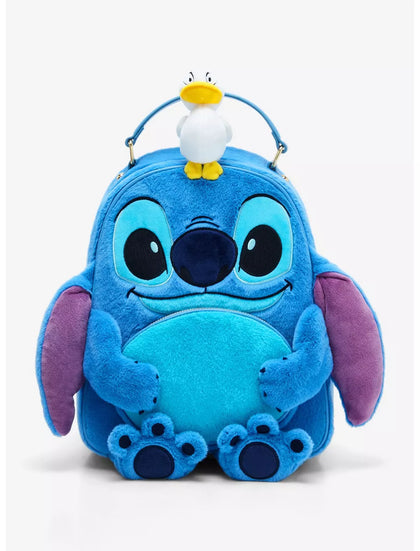 Stitch Mochila Patito En La Cabeza