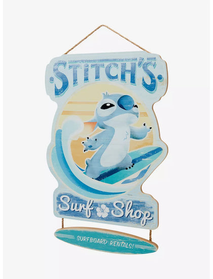 Stitch Letrero Para Colgar Surf