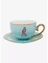 La Sirenita Taza Y Plato Ariel