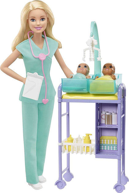 Barbie Doctora Bebes Set