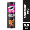 Pringles Scorchin' BBQ Potato Crisps Chips, 5.5 oz