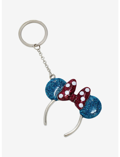 Minnie Mouse Llavero Glitter Orejas