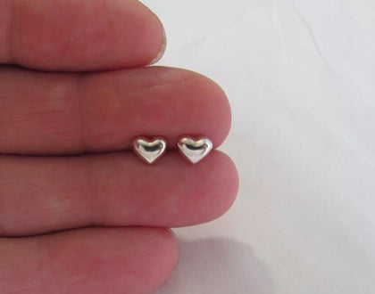 Aretes De Corazoncito Plata