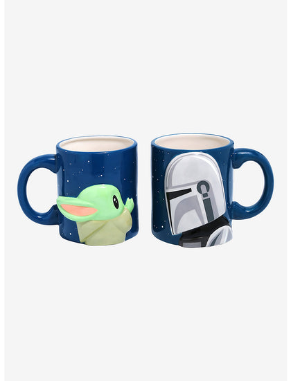 Star Wars The Mandalorian Mando & The Child 3D Set De Tazas