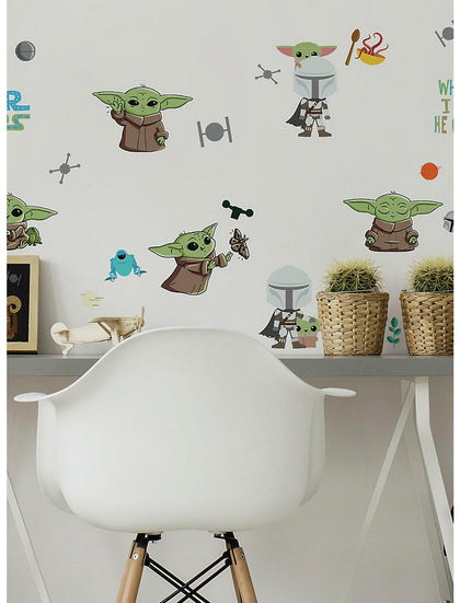 The Mandalorian Baby Yoda Calcamonias Decorativas Para Pared