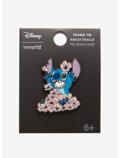 Stitch Pin Flores Disney