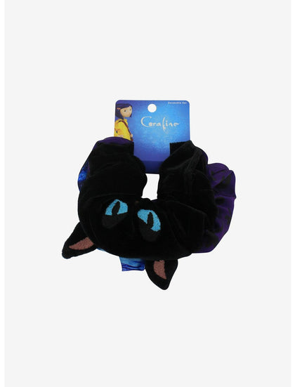 Coraline Gato Set De Scrunchie