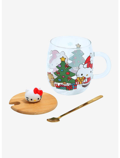 Sanrio Hello Kitty Taza Navidad Con Cuchara