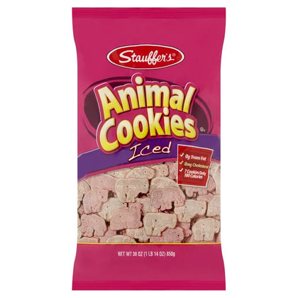 Stauffer's Iced Animal Cookies, 30 Oz