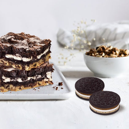 OREO Brookie-O Brownie, Original & Cookie Dough Creme Chocolate Sandwich Cookies, Limited Edition, 13.2 oz