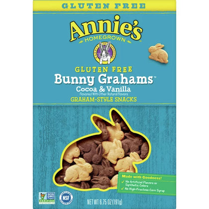 Annie's Gluten Free Cocoa & Vanilla Bunny Cookies, 6.75 oz