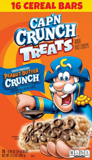 Cap'n Crunch Treat Bar Peanut Butter Crunch - Cont. 16