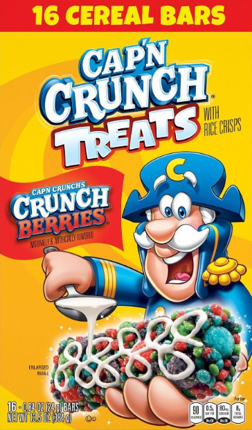 Cap'n Crunch Treat Bar Crunch Berries - Cont.16