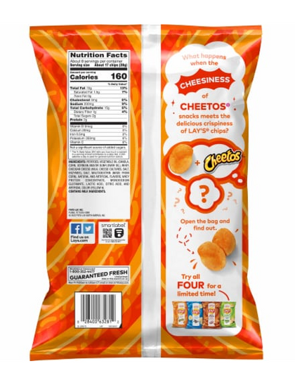 Lay's® Potato Chips sabor a Cheetos Cheese