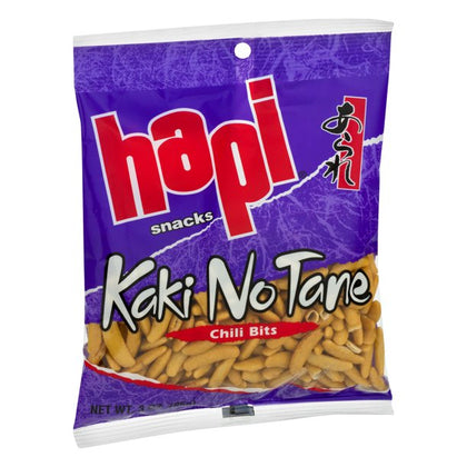 Hapi Snacks Chili Bits Kaki No Tane, 3 oz