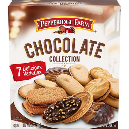 Pepperidge Farm Cookies Chocolate Collection, 7 Cookie Varieties, Caja de 13 oz.