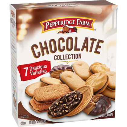 Pepperidge Farm Cookies Chocolate Collection, 7 Cookie Varieties, Caja de 13 oz.