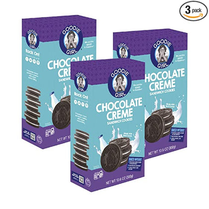 Goodie Girl - 3 Cajas de galletas de Chocolate Creme