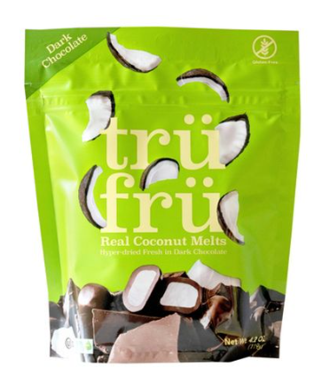 Tru Fru Hyper-Dried Coconut Melts Covered in Dark Chocolate - 4.2oz