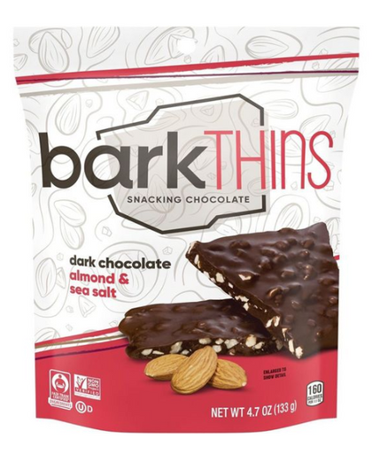 barkTHINS Almond with Sea Salt Dark Chocolate - 4.7oz