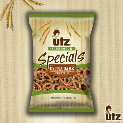 Utz Sourdough Specials Extra Dark Pretzels - 16oz