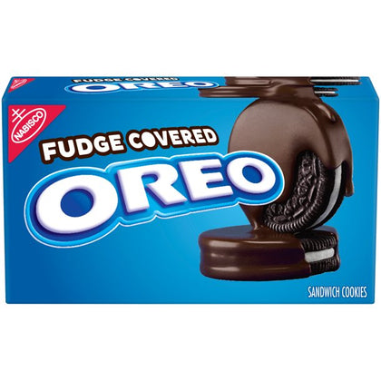 OREO Fudge Covered Chocolate Sandwich Cookies, 7.9 oz