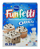 Pillsbury Funfetti Vanilla Cake Mix with OREO Cookie Pieces