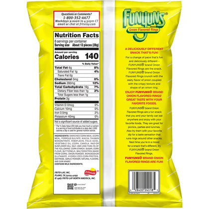 Funyuns Onion Flavored Rings, Bolsa de 6 oz