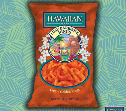 Hawaiian Snacks Luau Barbeque Rings - 4oz