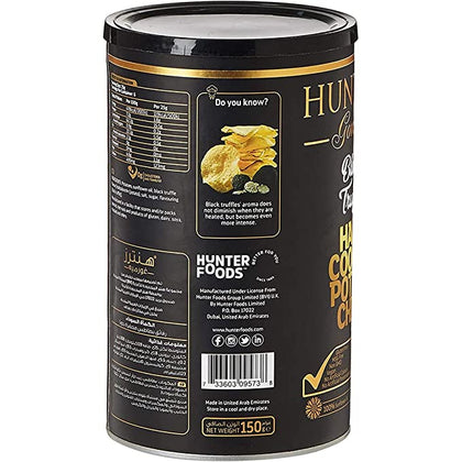 Hunter’s Gourmet Hand Cooked Potato Chips – Black Truffle – 150g