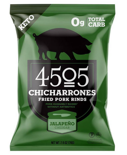 4505 Keto Meats Jalapeno Cheddar Pork Rinds - 2.5oz