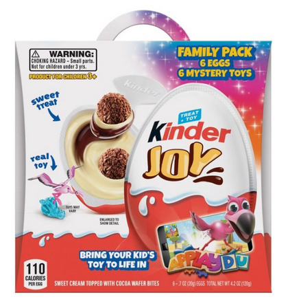 Kinder Joy Sweet Cream Topped with Cocoa Wafer Bites Chocolate Treat + Jueguete - Cont. 6