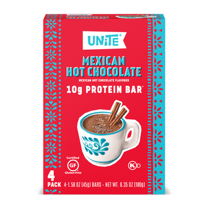 Unite Food, Natural Ingredient Protein Breakfast Bar, Mexican Hot Chocolate Flavor, Cont. 4, 1.59 oz.