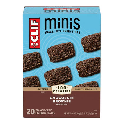 Clif Bar Energy Bars, Chocolate Chip, Minis, 20 Pack - 20 pack, 0.99 oz bars