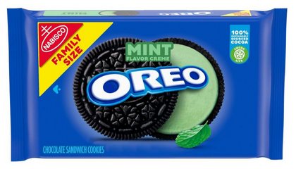 OREO Mint Flavor Creme Chocolate Sandwich Cookies Family Size - 20oz