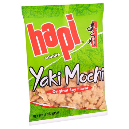 Hapi Yaki Mochi Original Soy Flavor Snacks, 3 oz