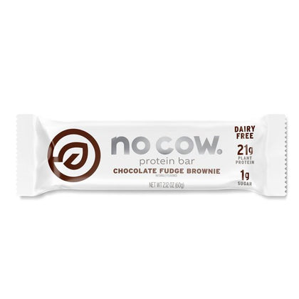 No Cow Chocolate Fudge Brownie Bar, 2.12 oz, Paquete de 4