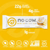 No Cow Vegan Protein Bars, Lemon Meringue Pie, Caja de 12