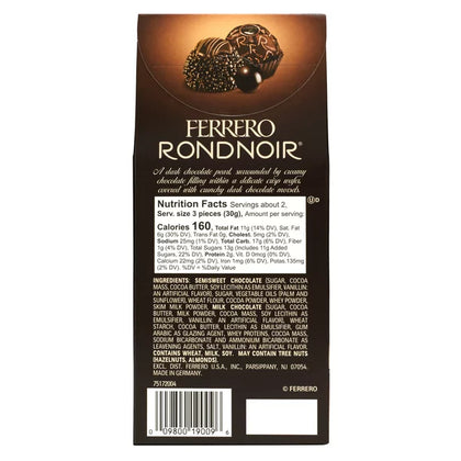 Ferrero Rondnoir Fine Dark Chocolates, 2.7 oz