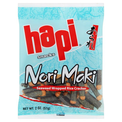 Hapi Nori Maki Seaweed Wrap Snacks, 2 oz