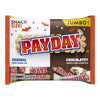 PAYDAY, Assorted Original and Chocolatey Peanut Caramel Snack Size Candy Bars, Halloween, 17.4 oz, Jumbo Pack