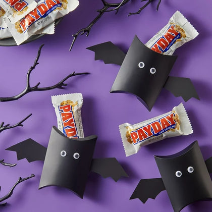 PAYDAY, Assorted Original and Chocolatey Peanut Caramel Snack Size Candy Bars, Halloween, 17.4 oz, Jumbo Pack