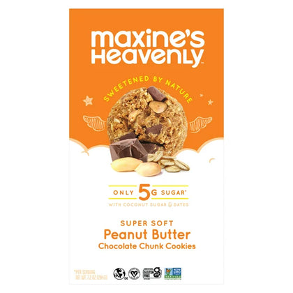 Maxine's Heavenly Soft Baked Peanut Butter Chocolate Chunk Cookies, 7.2 oz